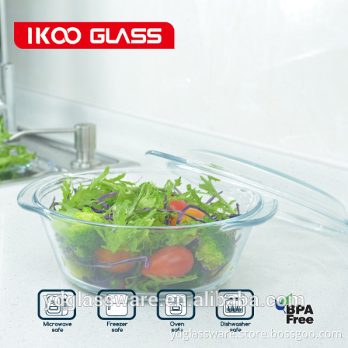 kitchenware soup container 1.5L home pyrex glass casserole